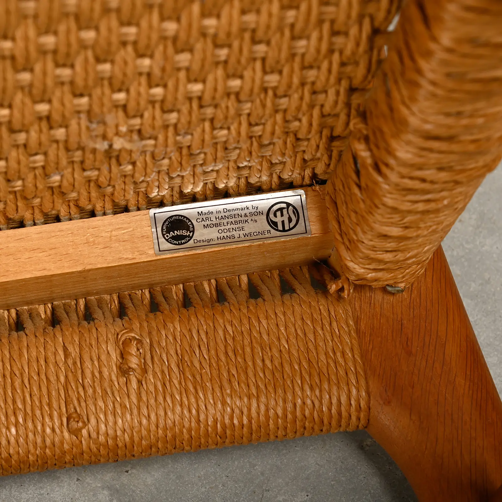 Hans J. Wegner CH23 dining chairs Carl Hansen & Son, Denmark oak, teak and papercord