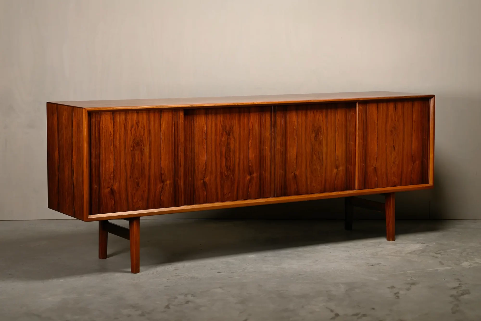 Henry Kjærnulf large Sideboard in rosewood for Bruno Hansen, Denmark 1960s