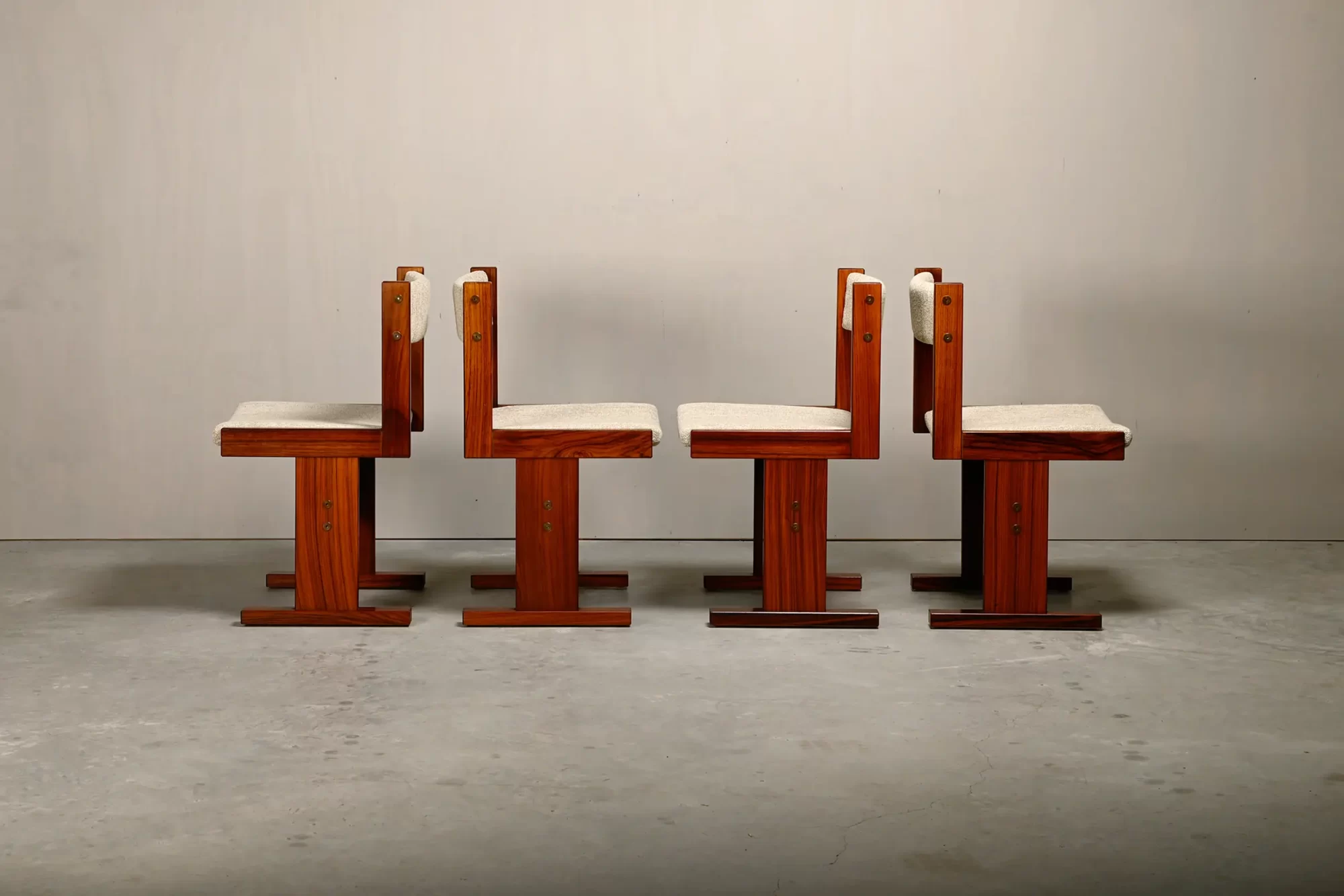 Poul H. Poulsen rosewood dining chairs for Gangsø Møbler, Denmark 1970s