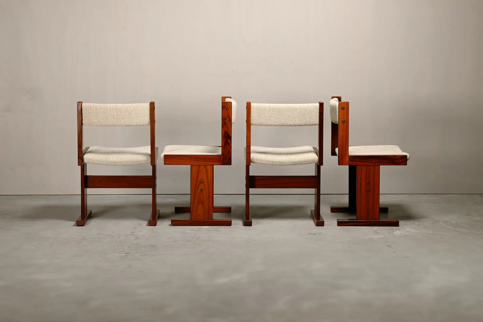 Poul H. Poulsen rosewood dining chairs for Gangsø Møbler, Denmark 1970s