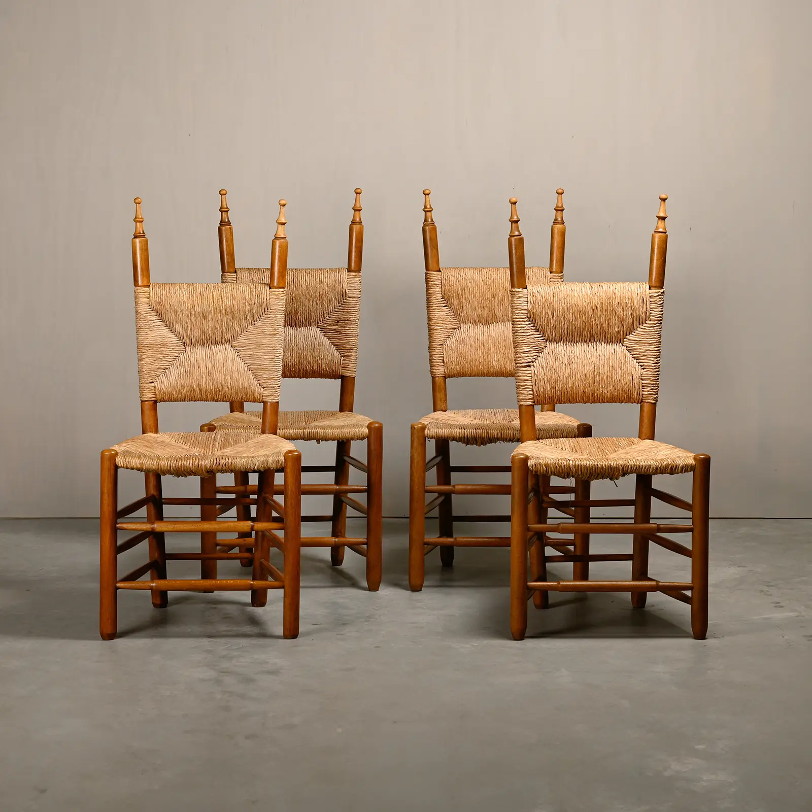Spanish Rustic Dining Chairs – Joink Vintage Design Furniture