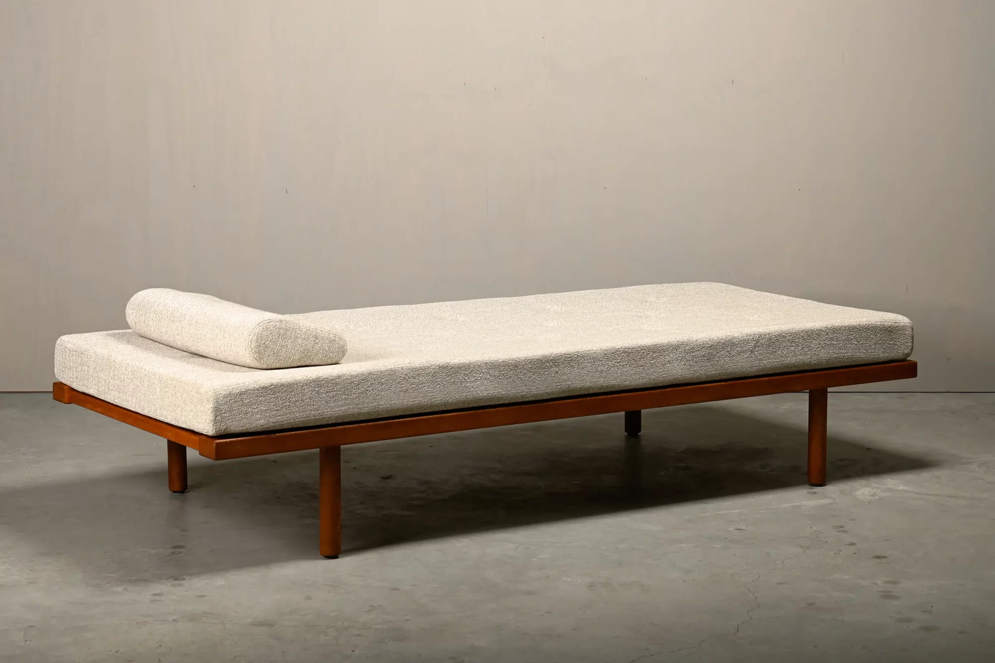 Børge Mogensen daybed Model 190 oak and natural fabric, Fredericia Stolefabrik