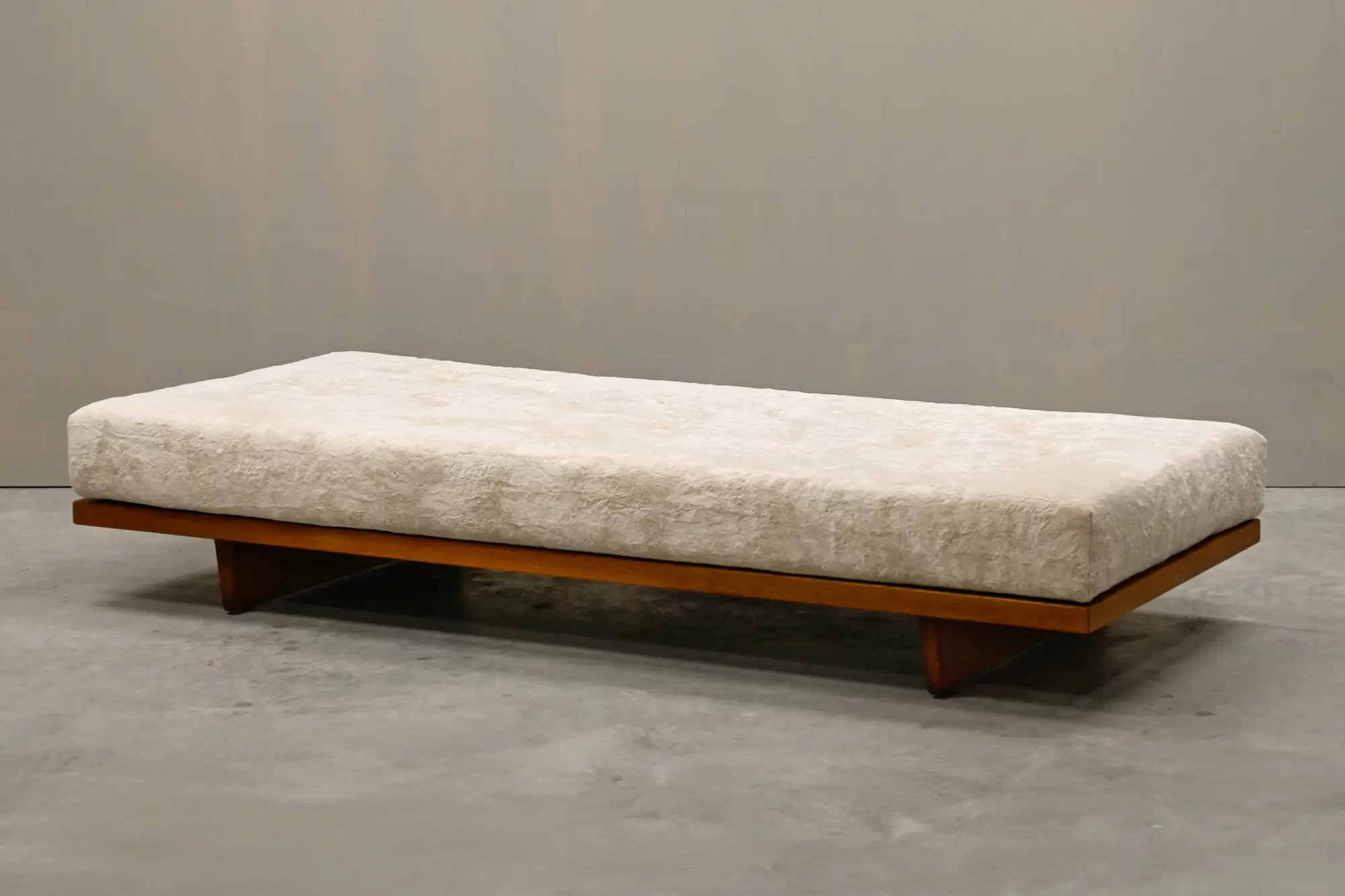 Børge Mogensen daybed, Oak and almond colored fabric for Fredericia Stolefabrik
