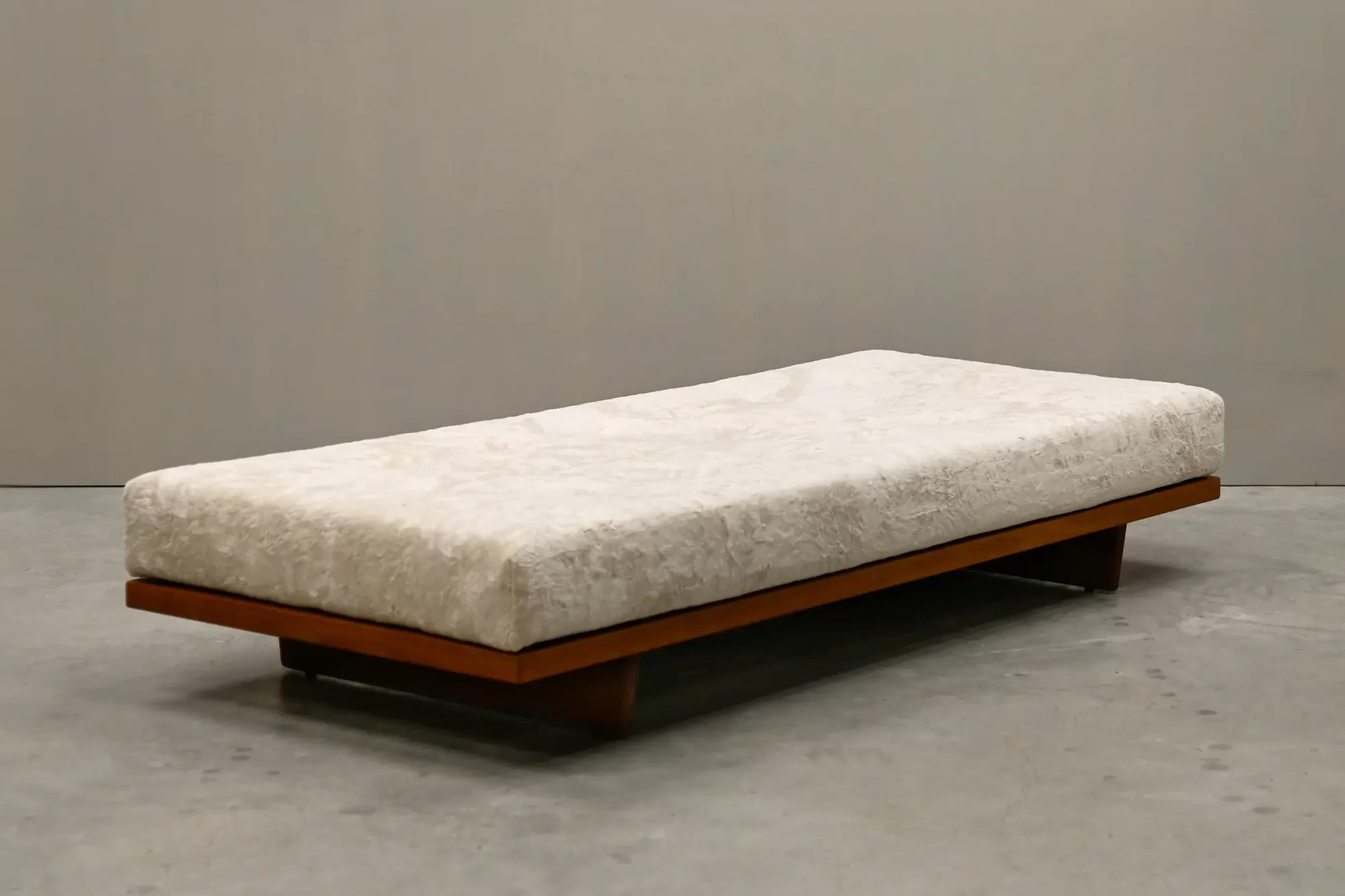 Børge Mogensen daybed, Oak and almond colored fabric for Fredericia Stolefabrik