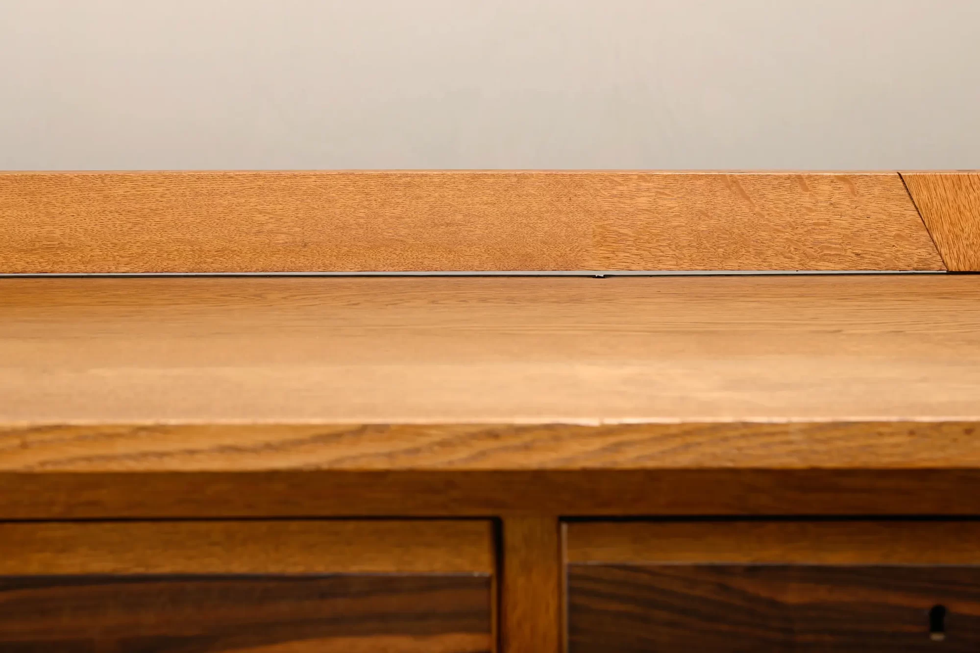 Art Deco Amsterdam School Cabinet Oak and Burl wood, 1930s Netherlands