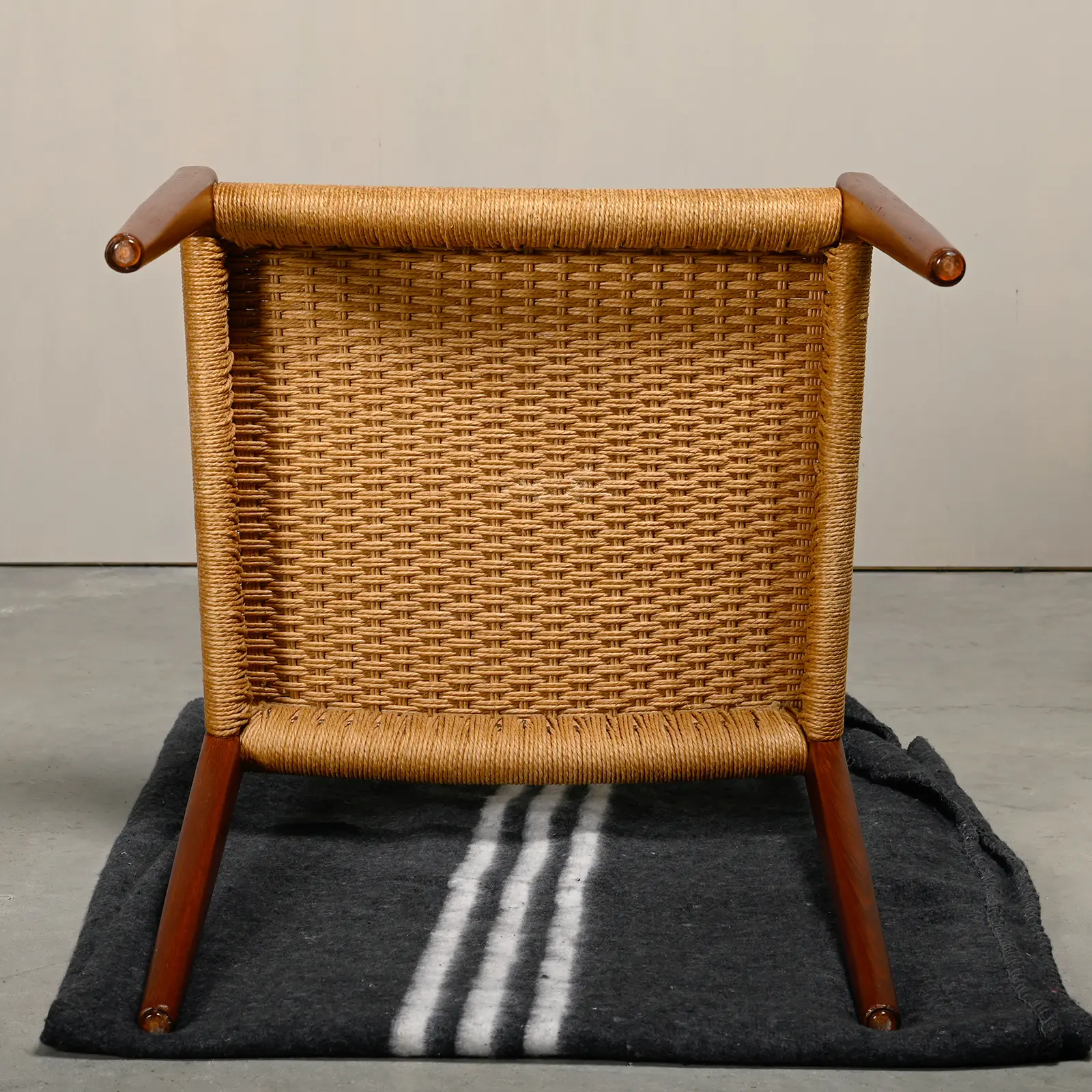 Niels O. Møller Dining Chairs Teak Papercord Model 71, J.L. Møllers Møbelfabrik