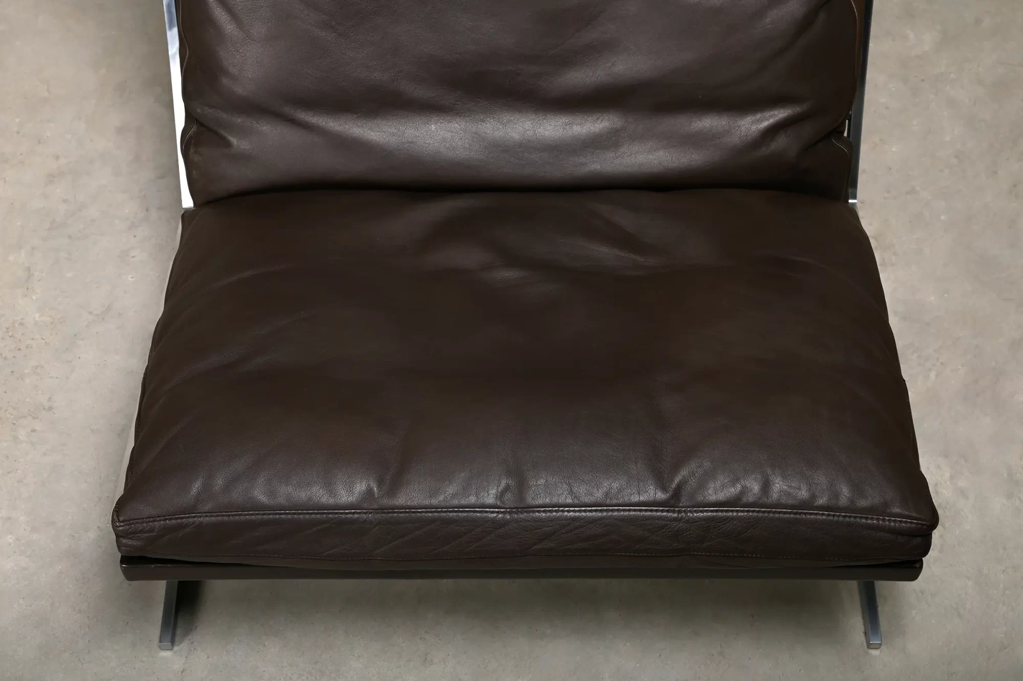 Kastholm & Fabricius BO-561 Lounge Chair in Chocolate Brown Leather by Bo-Ex
