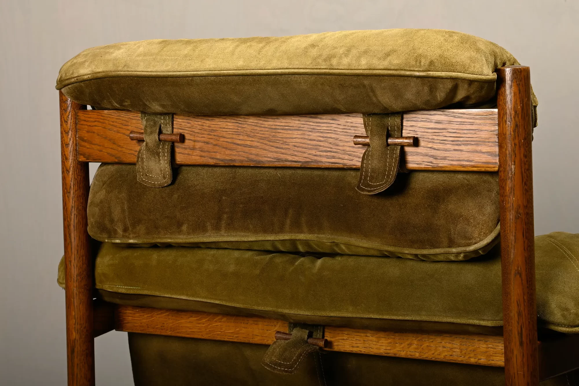 Lounge Chair in the manner of Percival Lafer and Jean Gillon in Oak and Suede