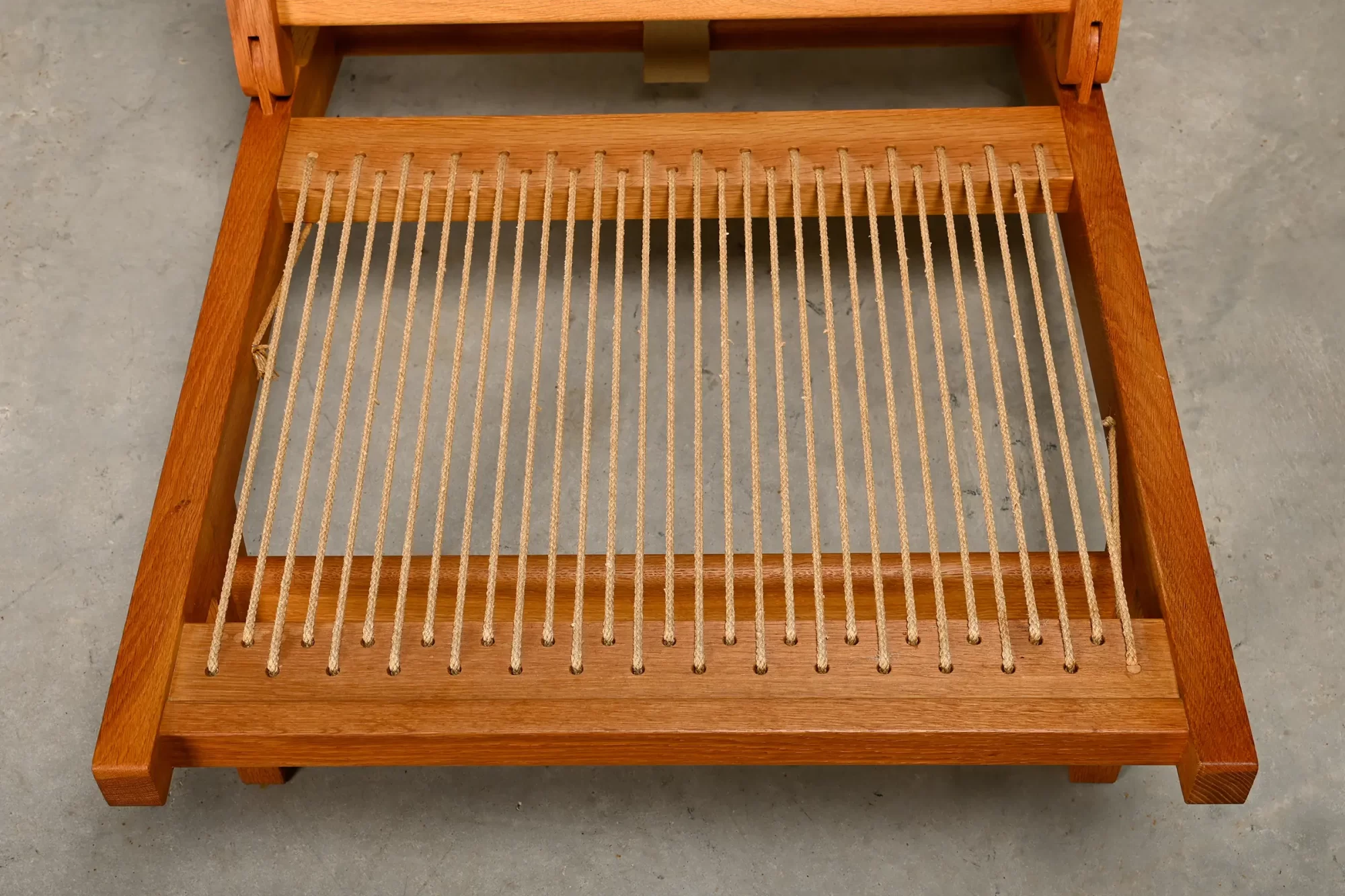 Hans J. Wegner AP71 Lounge Chair, Oak and Graphic fabric for AP Stolen, Denmark