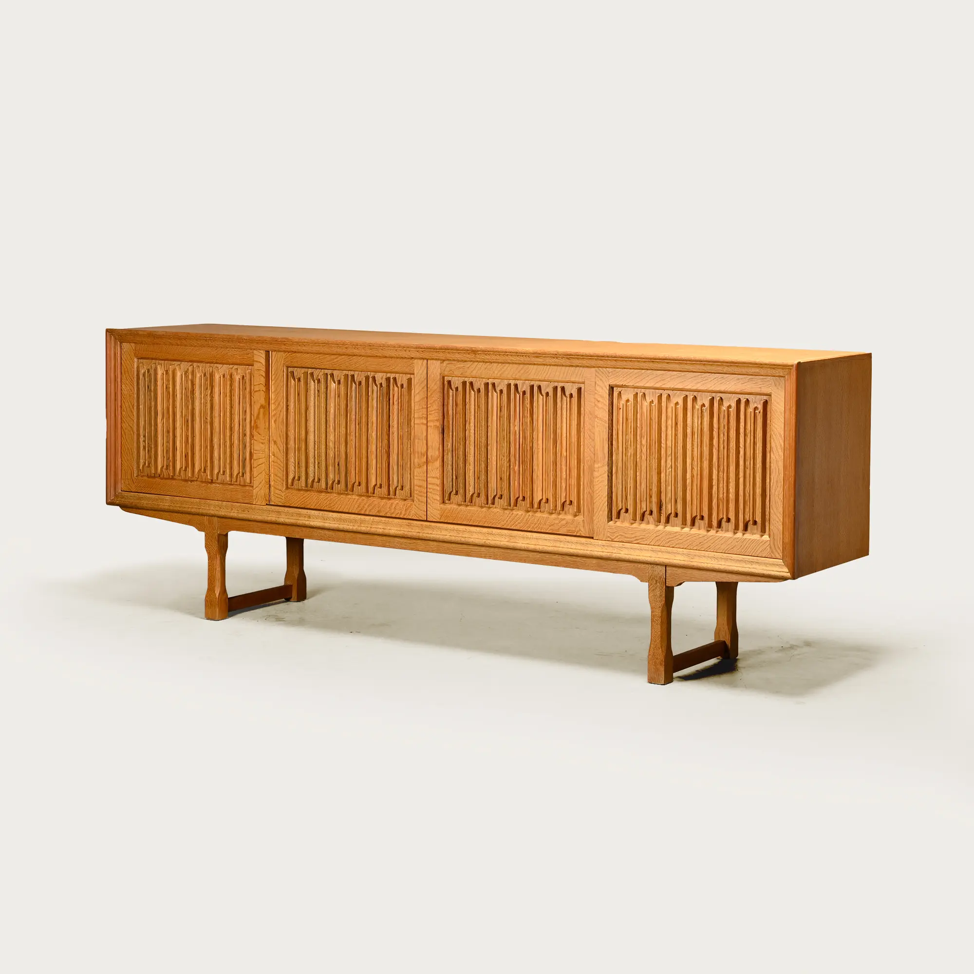 Henning Kjærnulf Danish Brutalist Sideboard