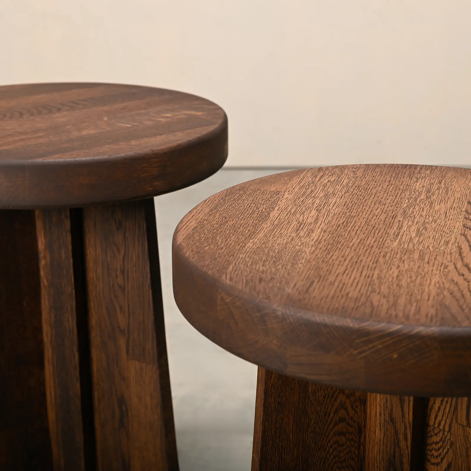 Scandinavian Art Deco Tripod Stools