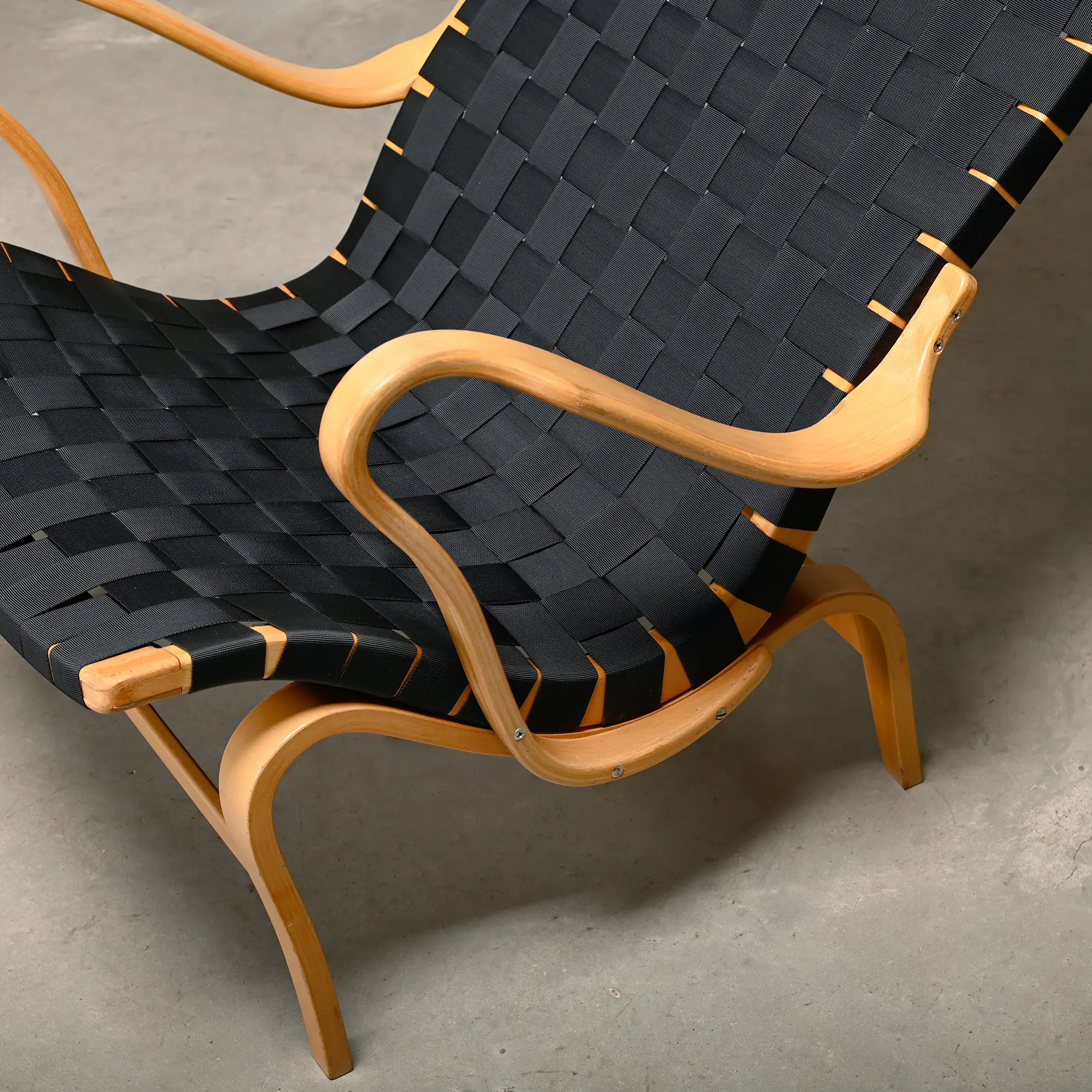 Bruno Mathsson Pernilla Easy Chair and Ottoman