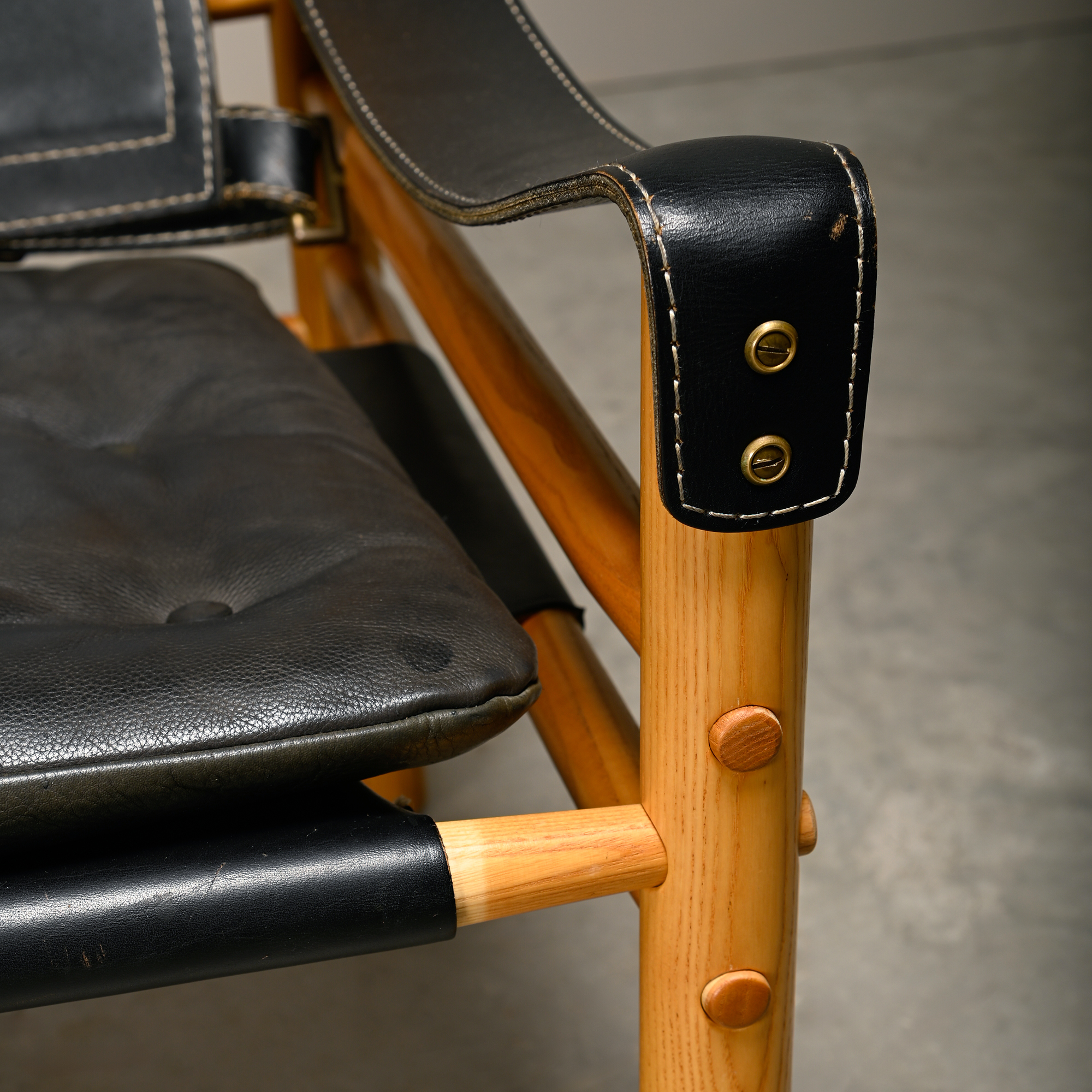 Arne Norell Sirocco Safari Lounge Chairs Pair