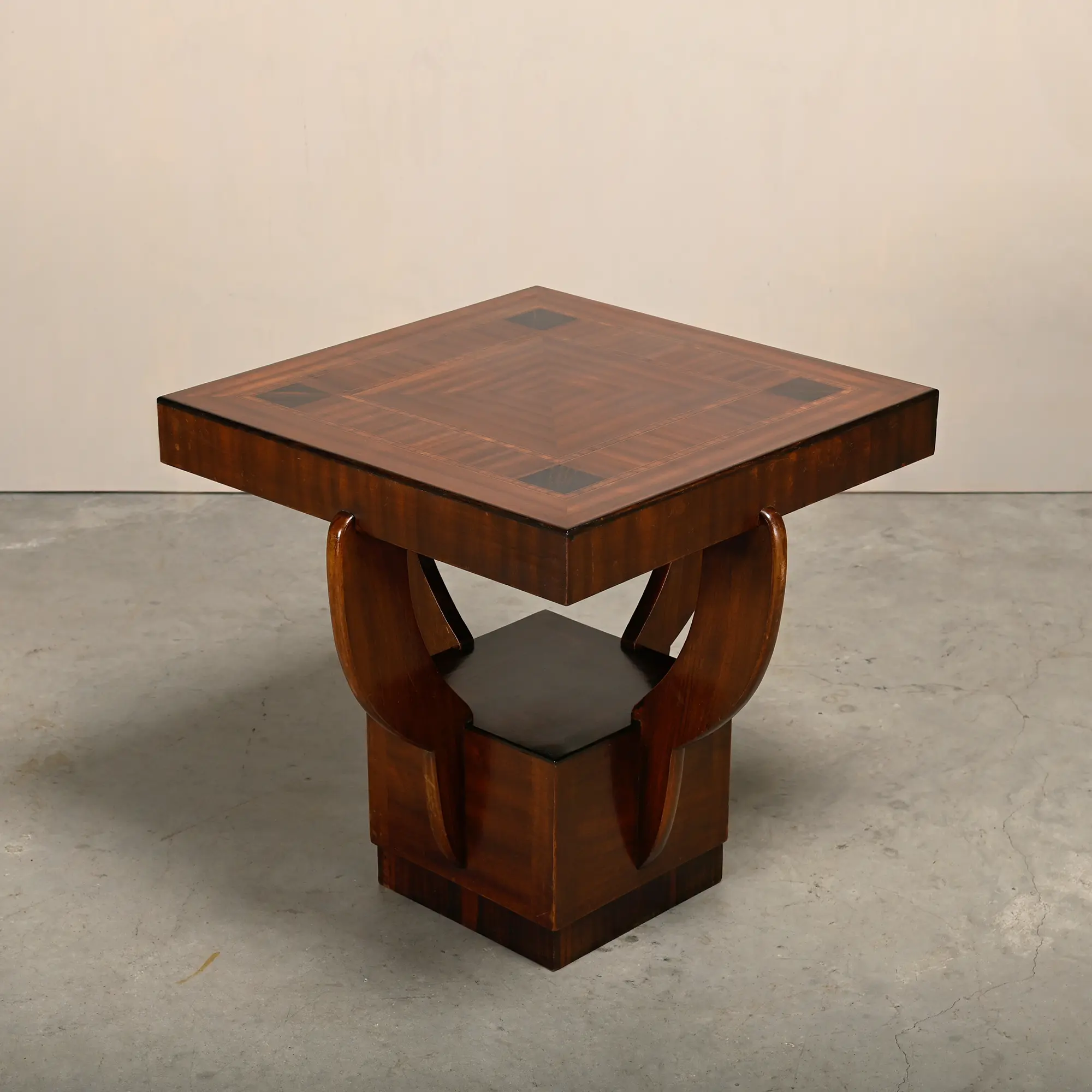 Square Coffee Table with veneer inlay