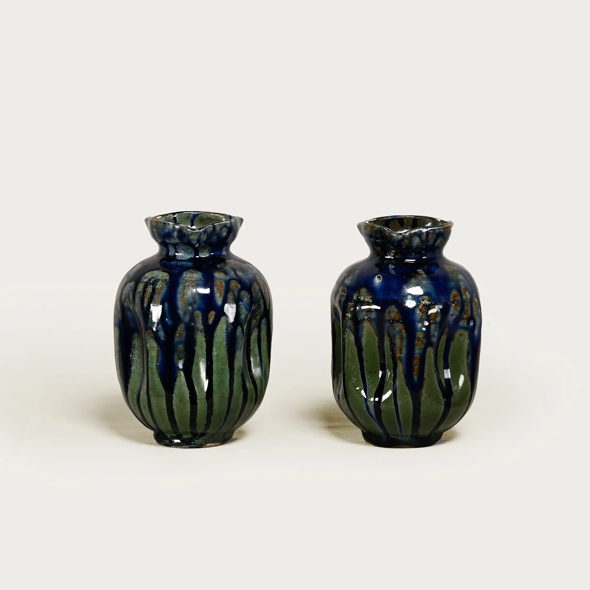 Pair Art Nouveau Vases