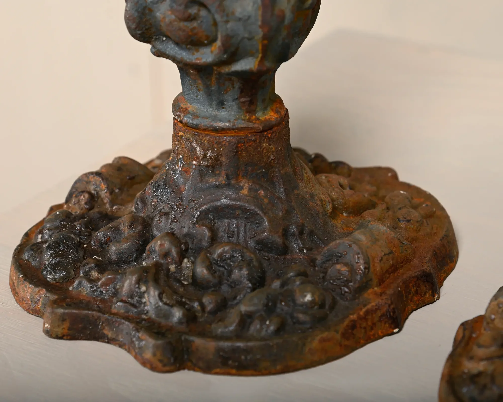 Beautiful aged Candle Holders, France 1930s