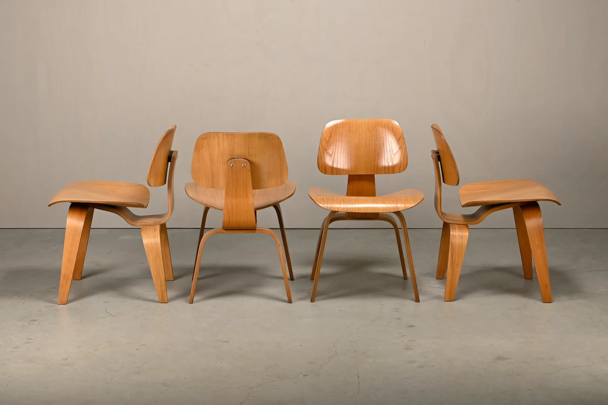 Vintage Ash DCW Plywood Chairs