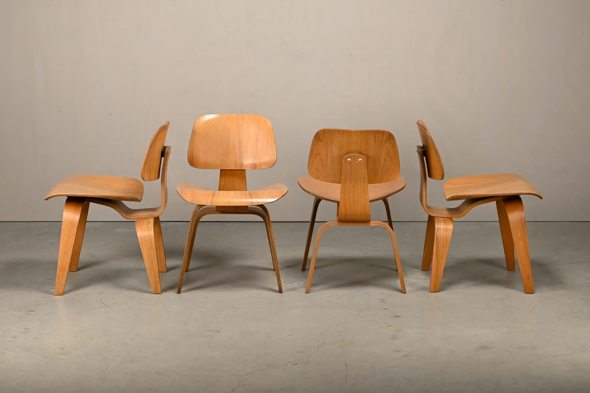 Vintage Ash DCW Plywood Chairs