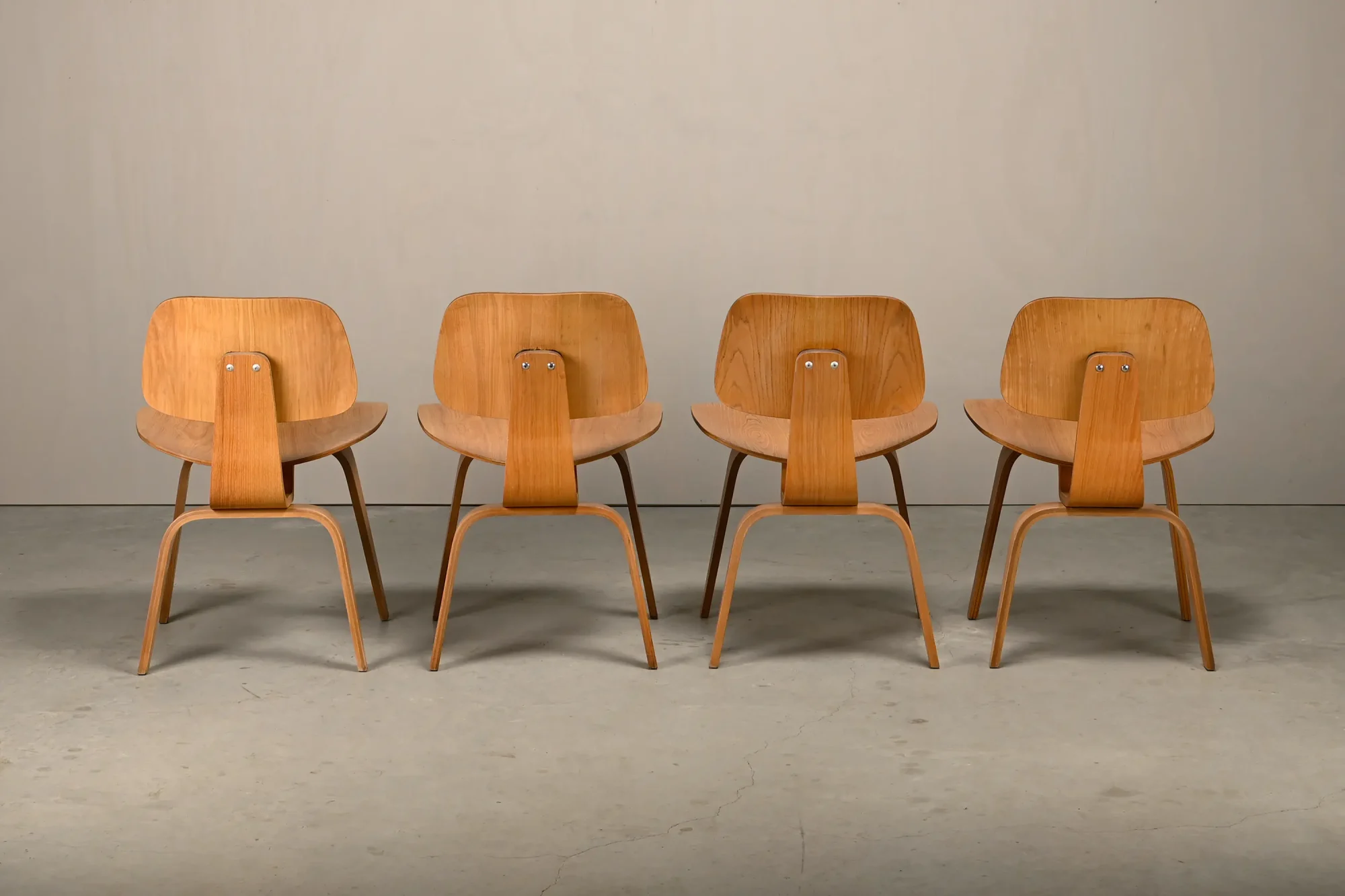 Vintage Ash DCW Plywood Chairs