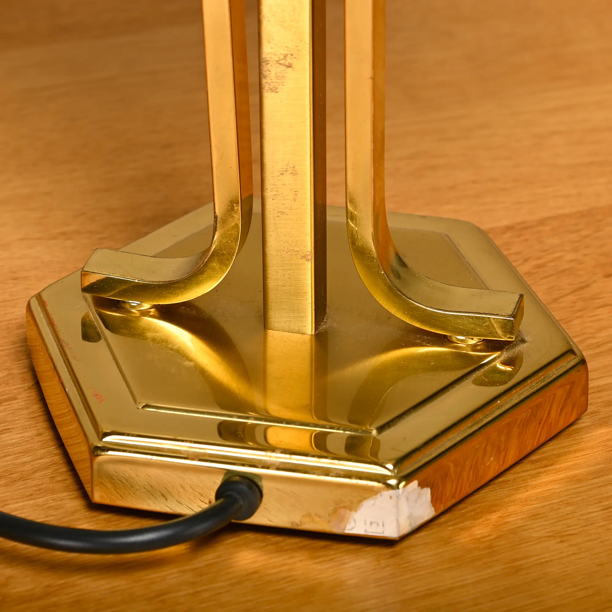 Art Deco style Brass Table Lamps by Aneta, Sweden