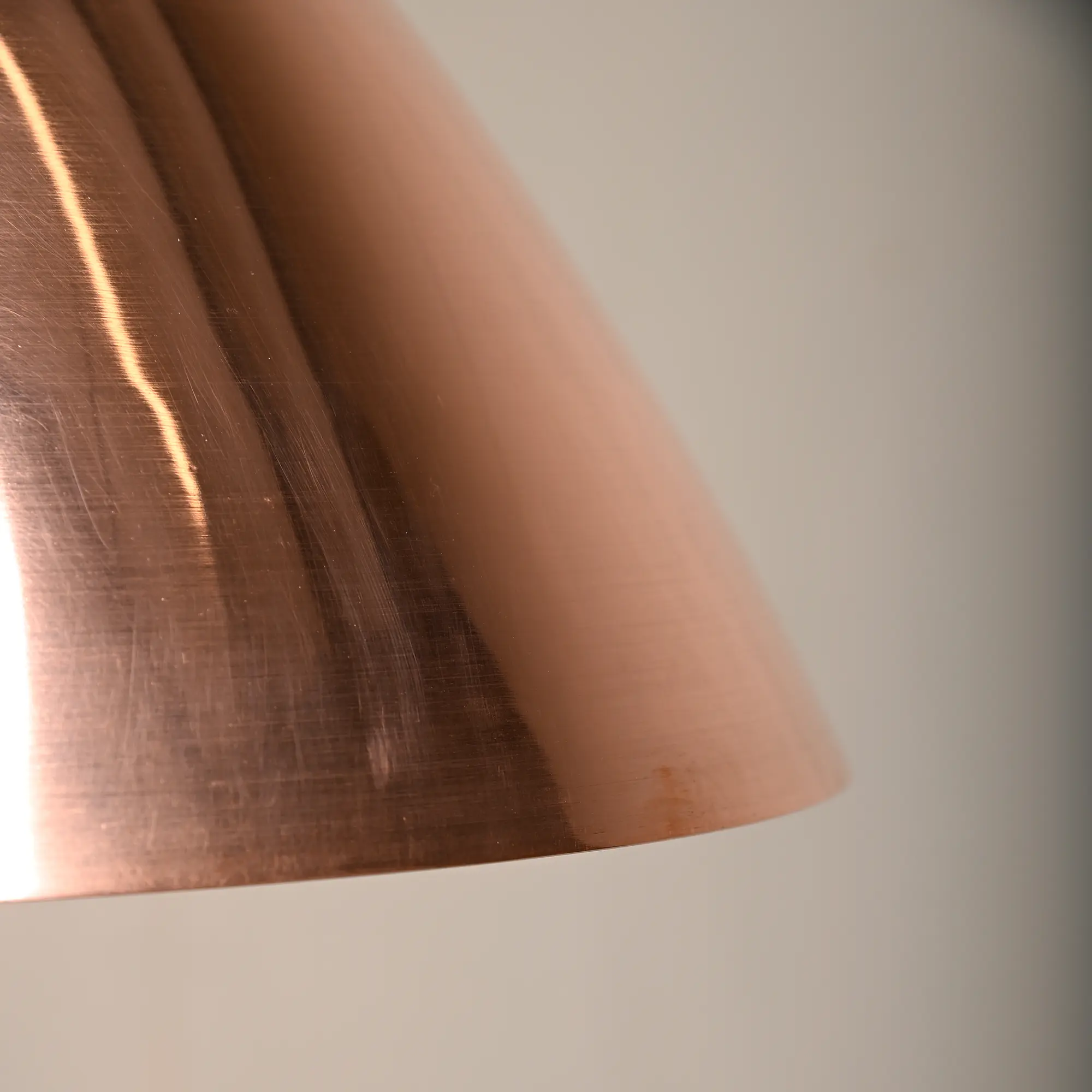 Solid Copper Ceiling Lamp by Lisa Johansson-Pape for Orno, Finland 1950s
