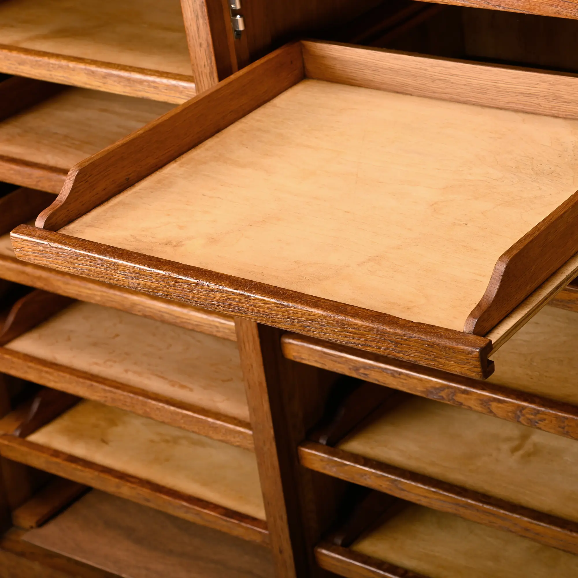 Modernist Oak Archive Cabinet / Chest of Drawers in Amsterdam School style